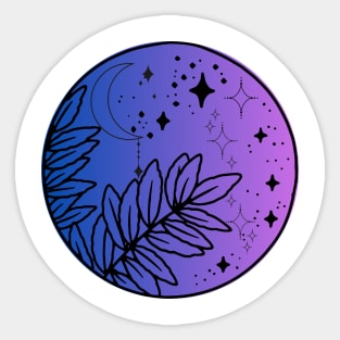 celestial circle Sticker